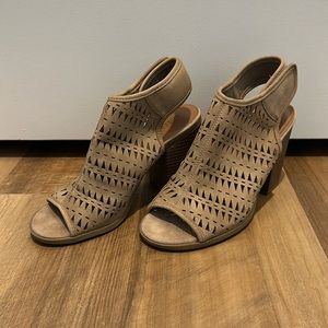 Boho Brown Sandal Heels